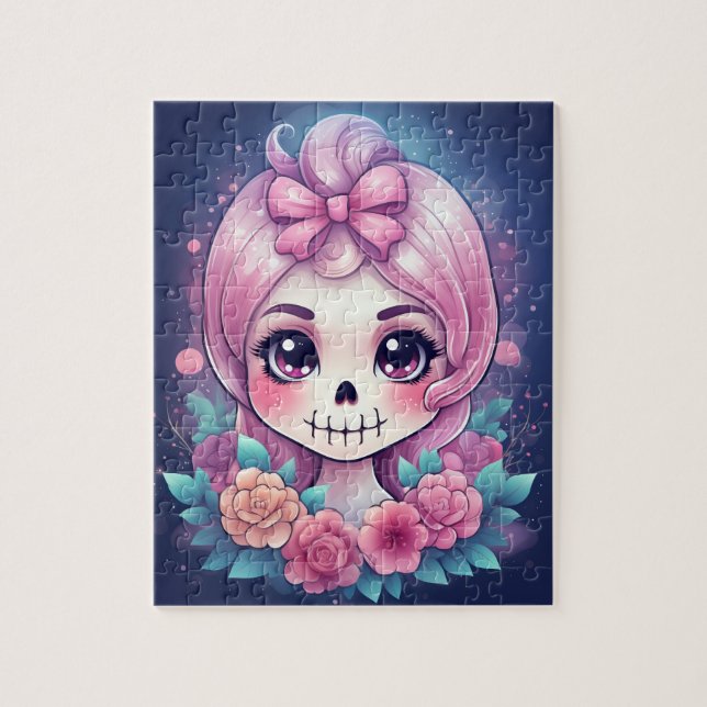 Quebra-cabeça Cute Skull Puzzle (Vertical)