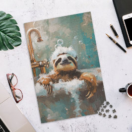 Quebra-cabeça Cute Sloth in Bubble Bath Jigsaw Puzzle