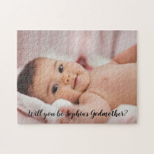 Quebra-cabeça Cute Você Será Minha Madrinha Manuscrita Foto