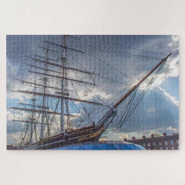 Quebra-cabeça Cutty Sark Londres. (Horizontal)
