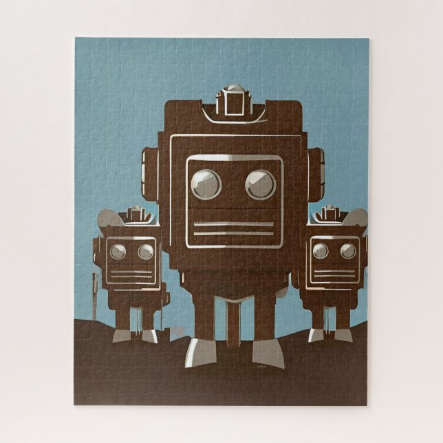 Quebra-cabeça Cyber Radio Rodeo Patrol Ken Gage Sci-Fi (Vertical)