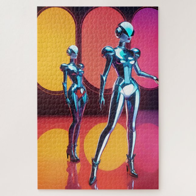 Quebra-cabeça Cyborg Party Girls III (Vertical)