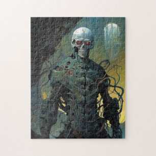 Quebra-cabeça Cyborg Skeleton Futurística Science Fiction