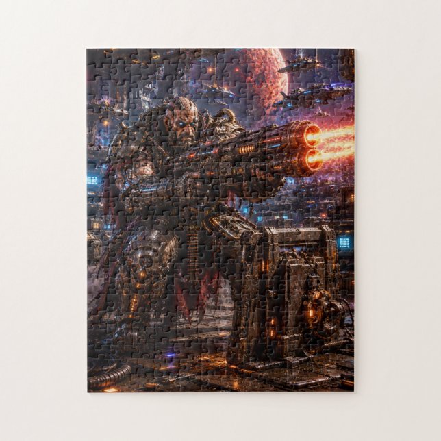 Quebra-cabeça Cyborg Space Pirate — Heavy Gunner (Vertical)