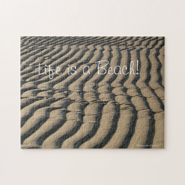 Quebra-cabeça da areia da praia (Horizontal)