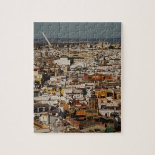 Quebra-cabeça da arquitectura da cidade de Sevilh