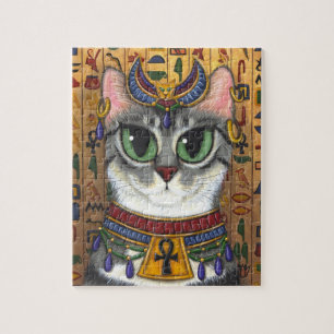 Quebra-cabeça da arte de Bastet do egípcio do ga