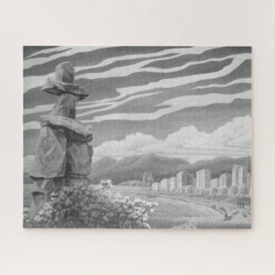 Quebra-cabeça da arte de Vancôver Canadá -