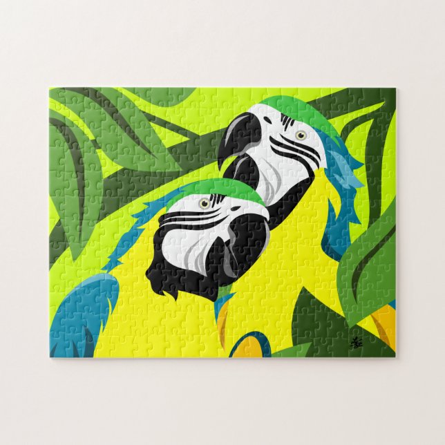 Quebra-cabeça da arte do papagaio (Horizontal)