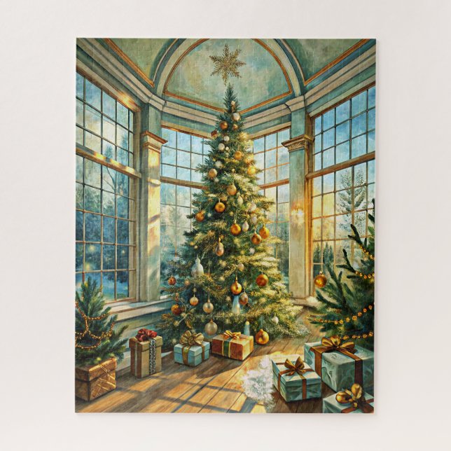 Quebra-cabeça da Árvore de Natal (Vertical)