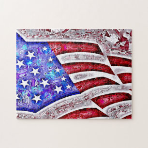 Quebra-cabeça da BANDEIRA AMERICANA
