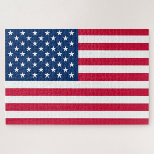Quebra-cabeça da Bandeira Americana Patriótica