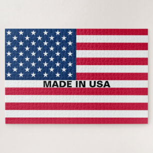 Quebra-cabeça da Bandeira Americana Patriótica Fei