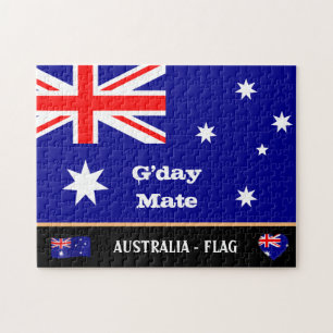 quebra-cabeça da bandeira australiana & G- day Ma
