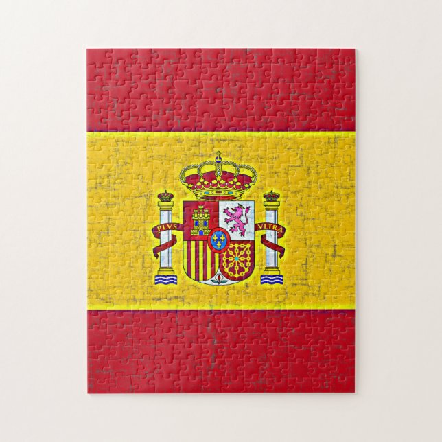 Quebra-cabeça da BANDEIRA da ESPANHA (Vertical)