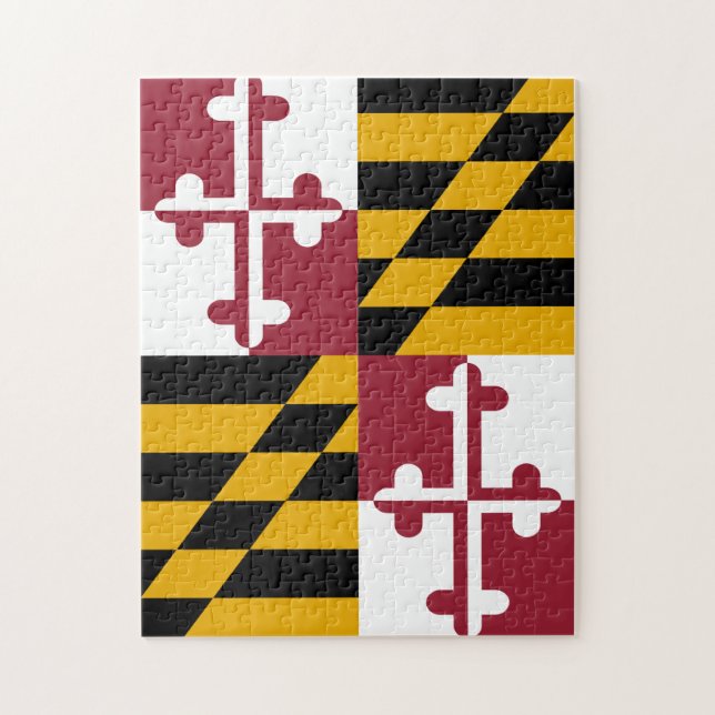 Quebra-cabeça da bandeira de Maryland (Vertical)