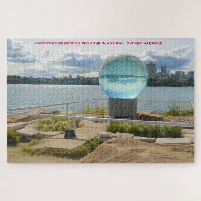 Quebra-cabeça da Bola de Vidro Sydney Harbor Austr (Horizontal)