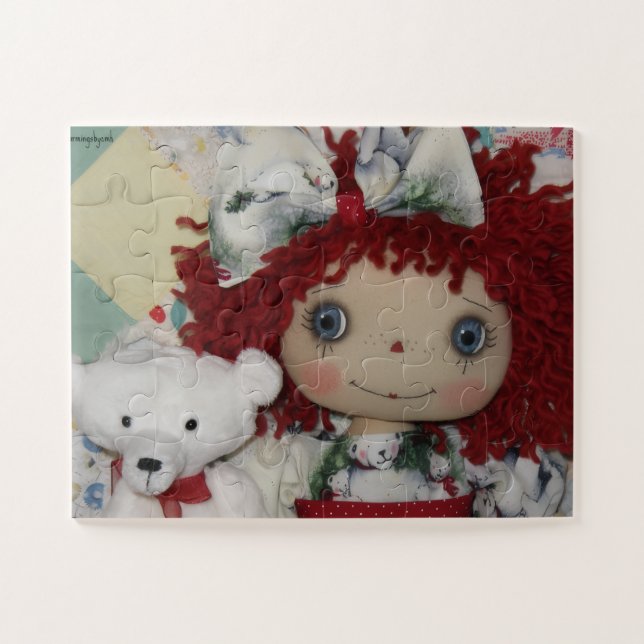 Quebra-cabeça da boneca Raggedy Ann & Urso Polar # (Horizontal)