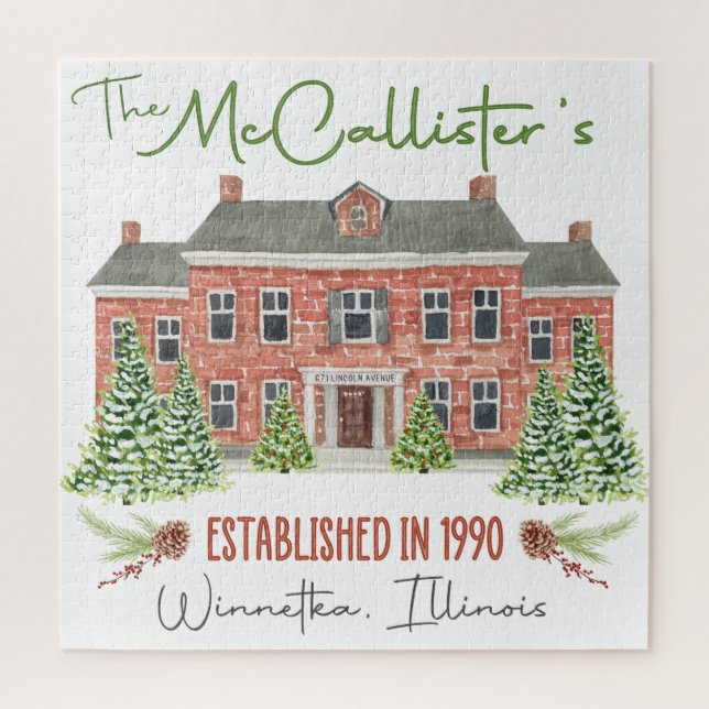 Quebra-cabeça da Casa da Família de Filmes Clássic (Vertical)