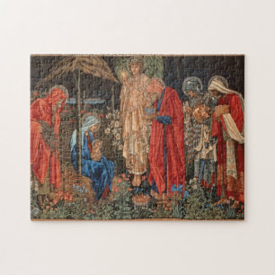 Quebra-cabeça da cena da natividade pré-raphaelita