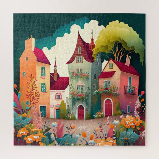 Quebra-cabeça da Cidade Europeia (Vertical)