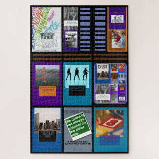 Quebra-cabeça da coleção de livro do autor