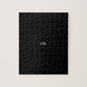 Quebra-cabeça da cor sólida do design de "LOL"