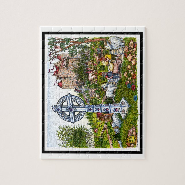 Quebra-cabeça da cruz do castelo (Vertical)