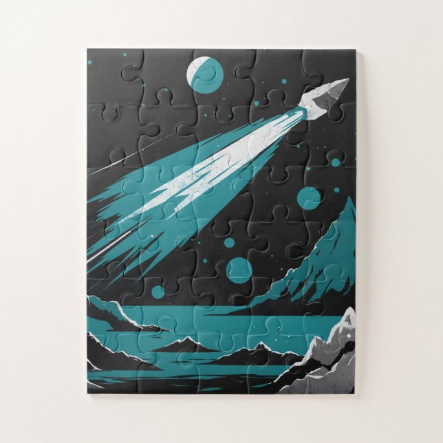 Quebra-cabeça da Espaçonave – Aventura Cósmica (Vertical)