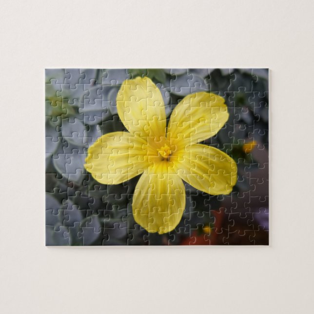 Quebra-cabeça da Flor Amarela (Horizontal)