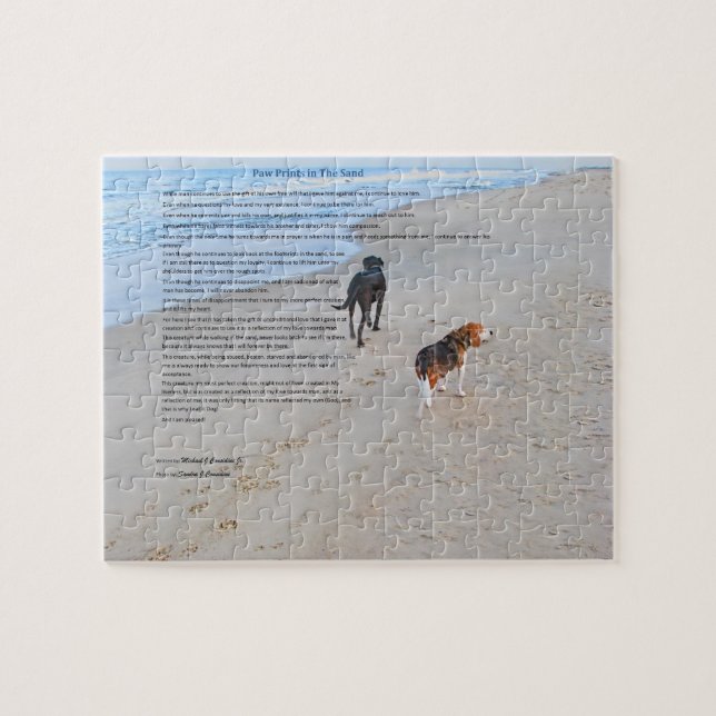 quebra-cabeça da foto 8x10 com lata (Horizontal)