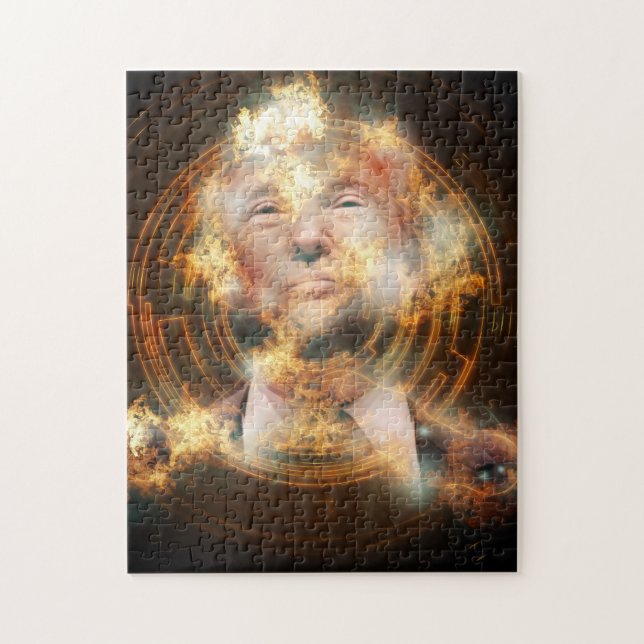 Quebra-cabeça da foto de Donald Trump 11x14 com (Vertical)