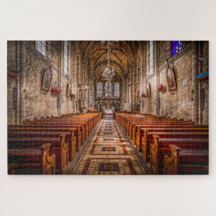 quebra-cabeça da igreja medieval