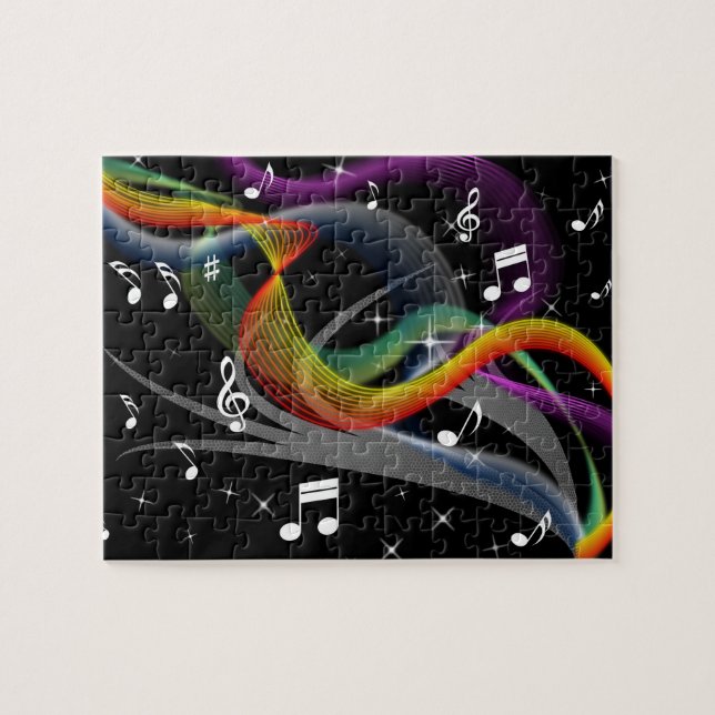 Quebra-cabeça da ilustração da música (Horizontal)