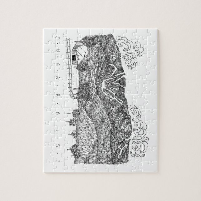 Quebra-cabeça da ilustração de Sugarbush Vermont (Vertical)