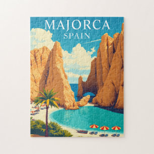 Quebra-cabeça da Maiorca Espanha Viagem Vintage