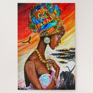 Quebra-cabeça da Mulher Africana