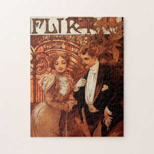 Quebra-cabeça da namoradeira de Alphonse Mucha