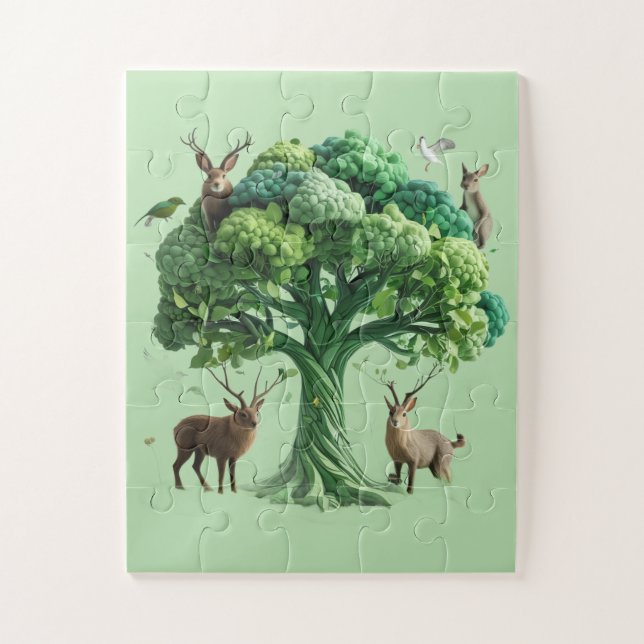 Quebra-cabeça da Paisagem Natural - Relaxando o Ji (Vertical)