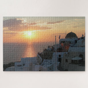 Quebra-cabeça da paisagem: Santorini Sunset