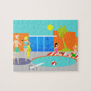 Quebra-cabeça da Parte Piscina da Retroativa