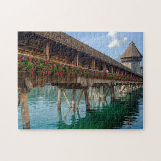Quebra-cabeça da ponte Jigsaw da Capela de Lucerne