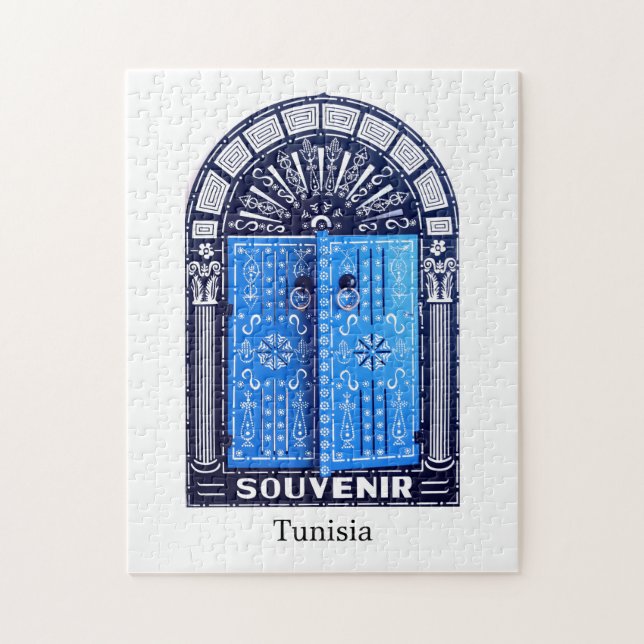 Quebra-cabeça da porta da Tunísia (Vertical)