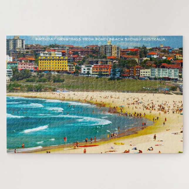 Quebra-cabeça da Praia de Bondi Sydney (Horizontal)