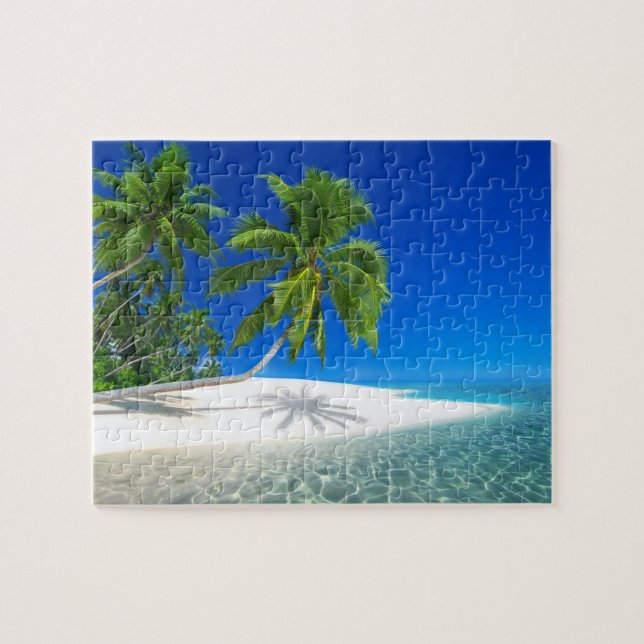 Quebra-cabeça da Praia Tropical (Horizontal)
