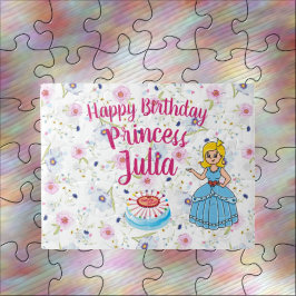 Quebra-cabeça da Princesa Personalizada Birthday J