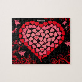 Quebra-cabeça da proposta de casamento do coração