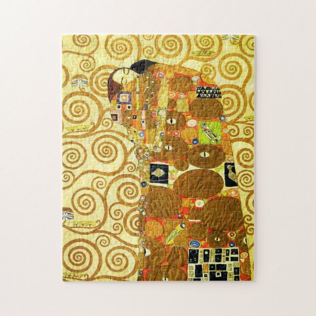Quebra-cabeça da realização de Gustavo Klimt (Vertical)