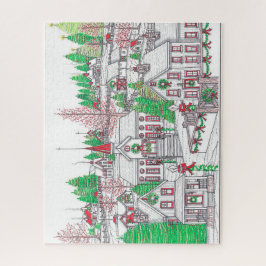 Quebra-cabeça da vila de Natal