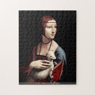 Quebra-cabeça Da Vinci - retrato de uma senhora com arminho